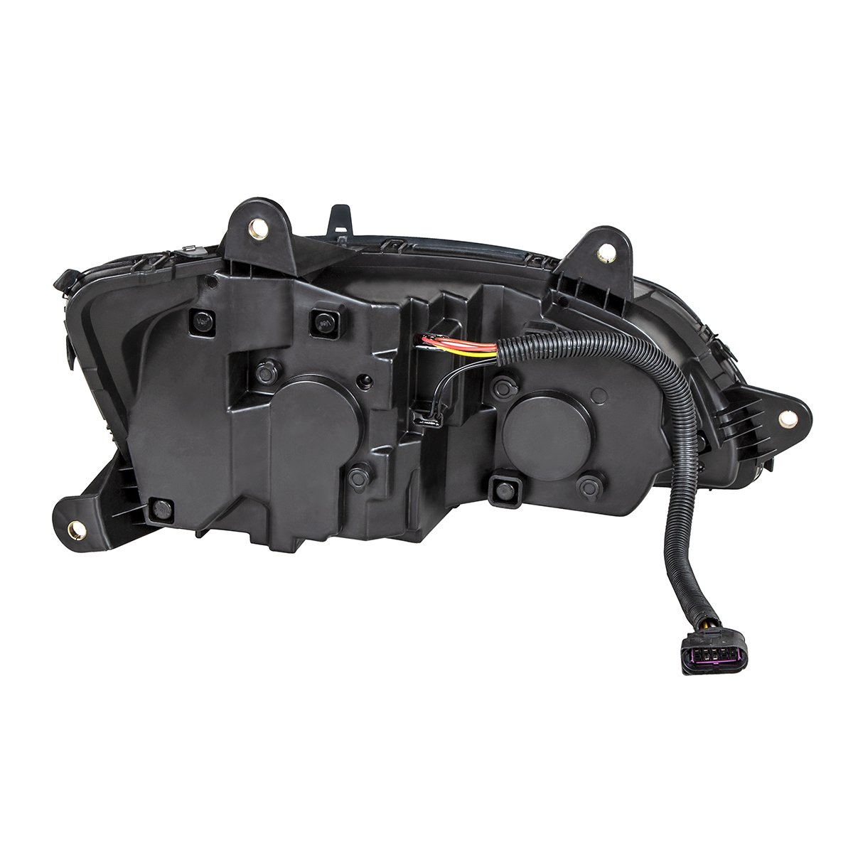 LED Headlight w/ Turn Signal & Light Bar Fits Kenworth T660 (2007–2017) Black- Driver - Image 4