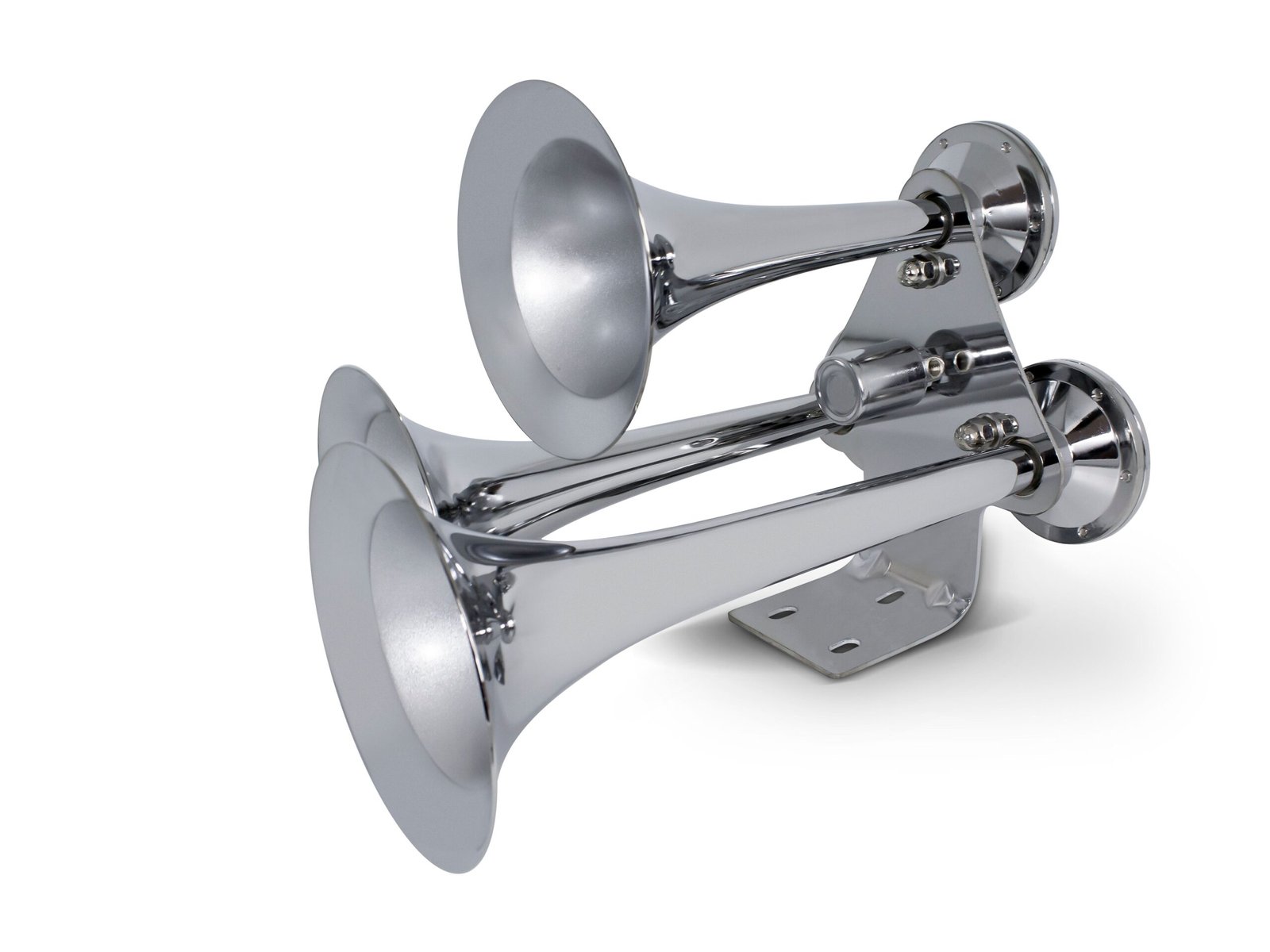 3 Trumpets Air Powered Train Horns – Chrome