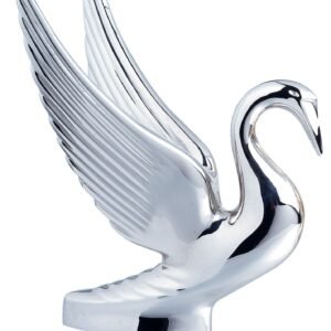 Chrome Swan Hood Ornament