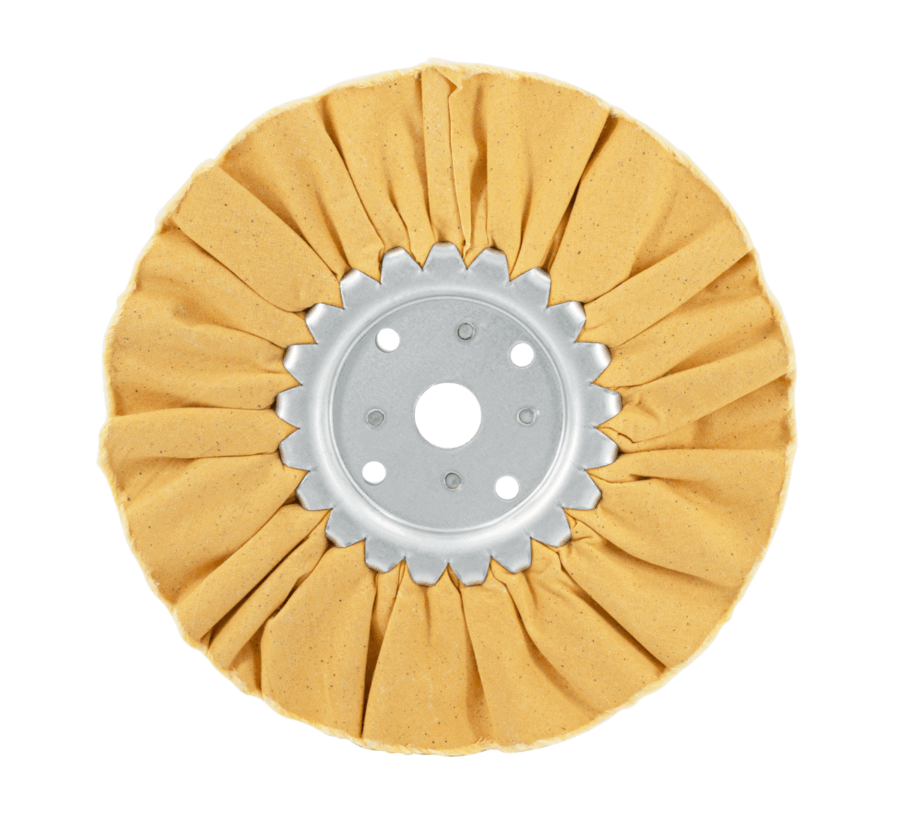 8″ Yellow Treated Airway Buff – 3/4″ Arbor