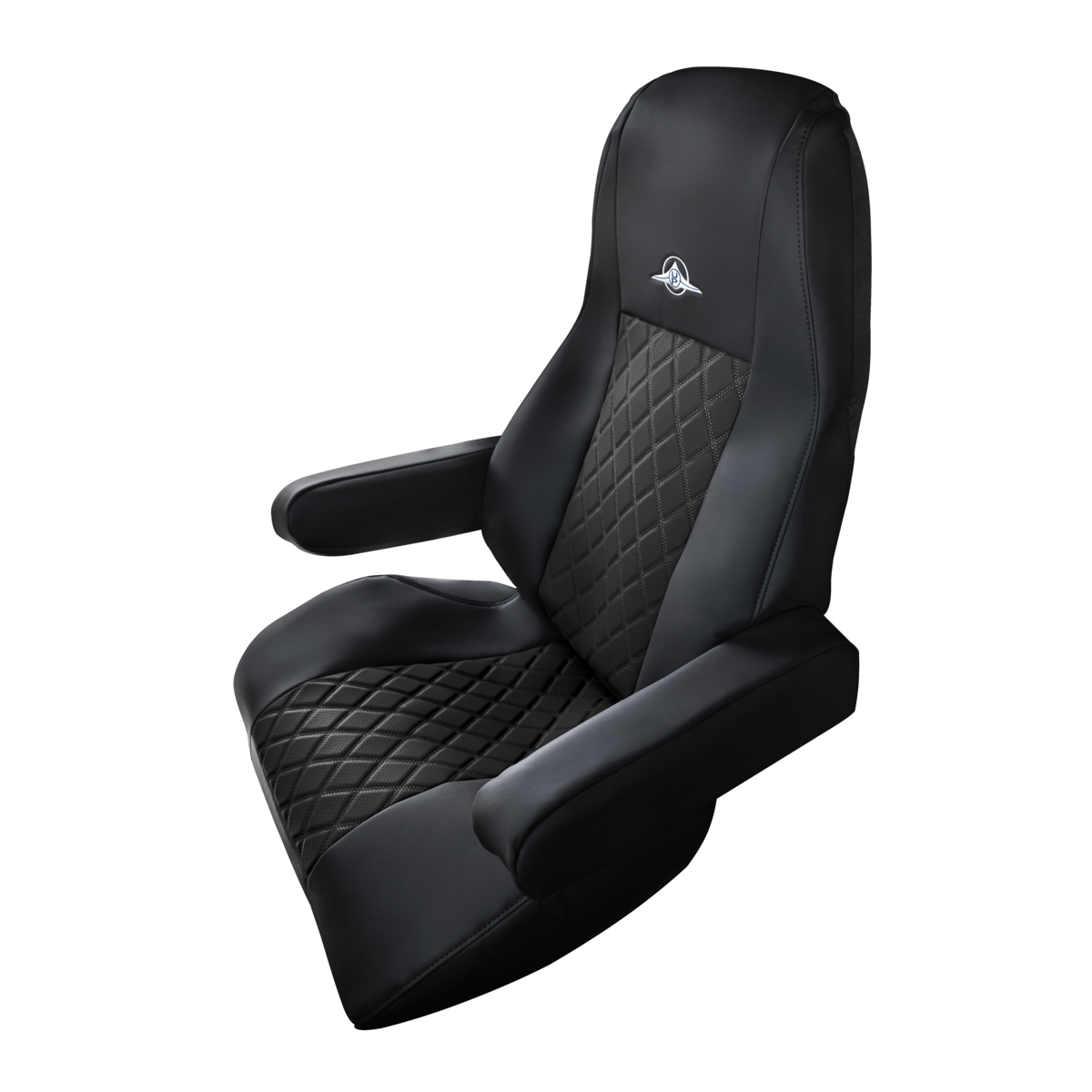 Riggear Black Faux Leather Seat Covers for Freightliner Cascadia 2008–2025 - Image 4