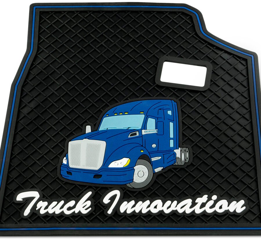 RUBBER FLOOR MATS FOR KENWORTH T680 – BLUE