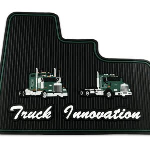 Kenworth W900/T800/T600 Gray Ribbed Rubber Floor Mats