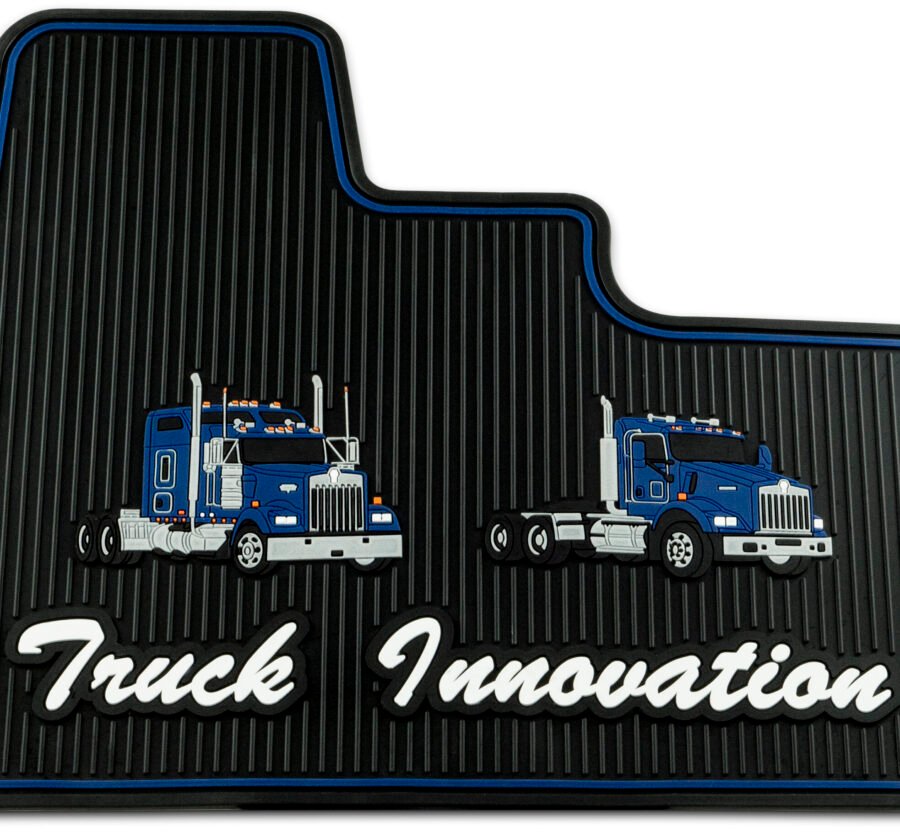 Kenworth W900/T800/T600 Blue Ribbed Rubber Floor Mats