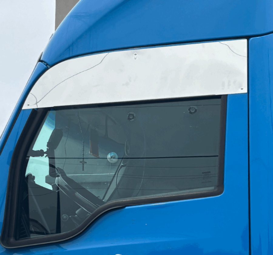 Stainless 8″ Chopped Window Trim For Kenworth T680/T880 Trucks