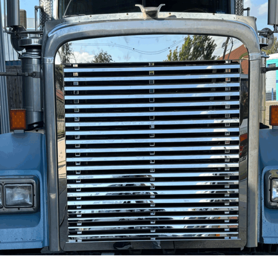 Stainless Steel Louvered Front Grille – Freightliner Classic & FLD