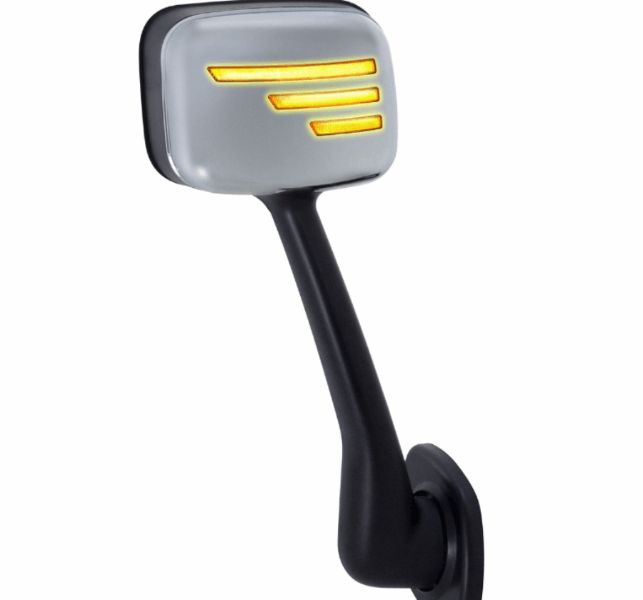 Chrome Hood Mirror w/ Sequential LED – Cascadia