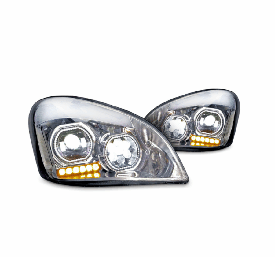 Freightliner Cascadia 2008–2017 LED Headlight – Chrome