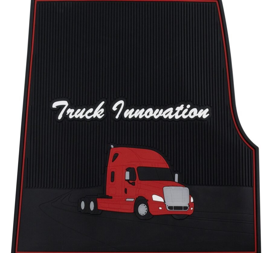 Freightliner Cascadia Red Rubber Floor Mats (2008-2016)