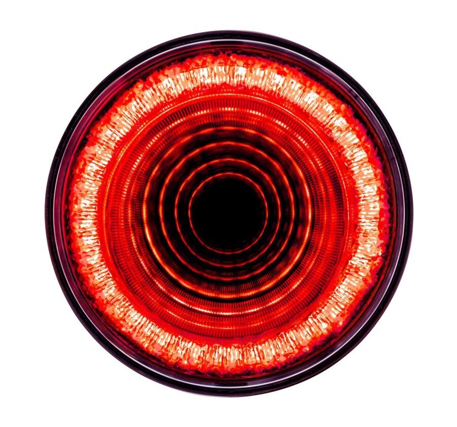 4″ Round 24 LED Mirage Light – Red LED/Clear Lens (Stop/Turn/Tail)