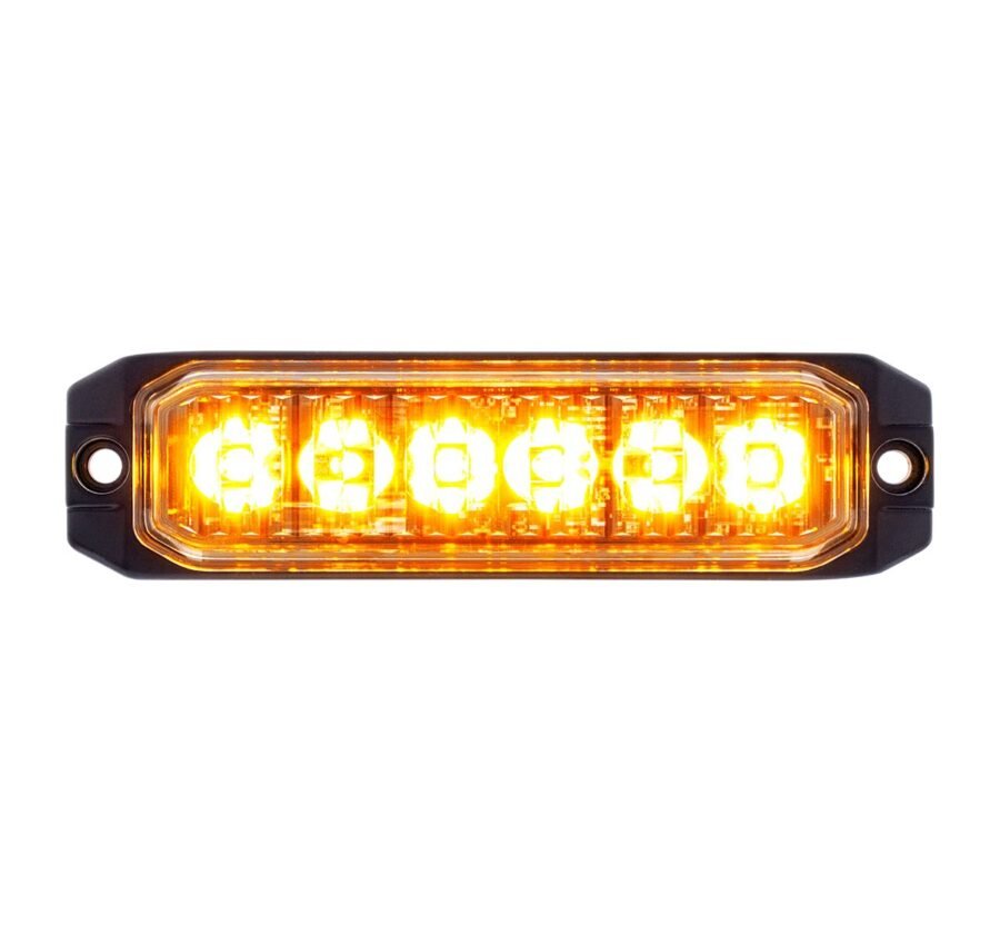 6 LED Competition Series Slim Warning Light – Amber