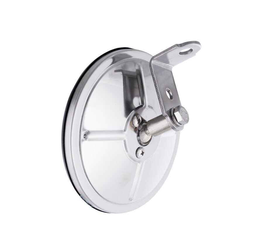 5″ Stainless Steel 320R Convex Mirror With Center Stud