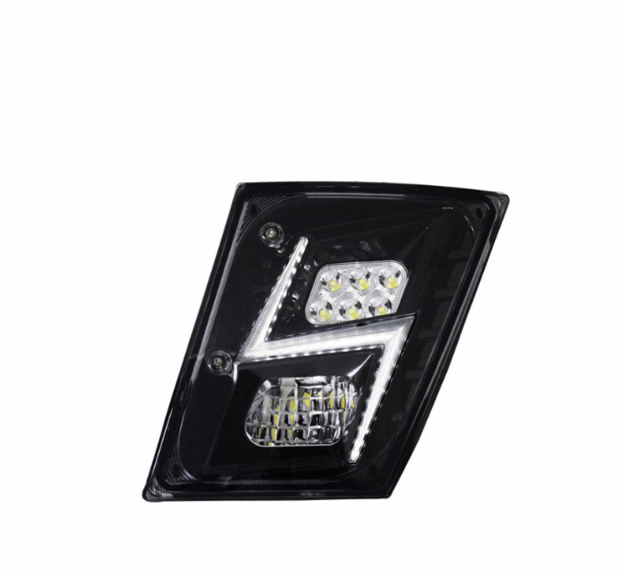Volvo VN/VNL 03-17 High Power LED Fog Light Black (Passenger)