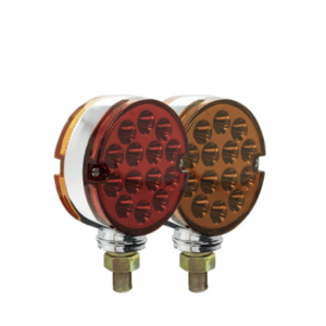 3″ LED Double Face Turn Signal Light – Amber/Red - 2Pack