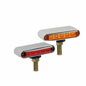 3.5″ Double Face 10 LED Light Bar – Amber & Red