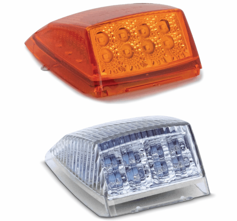 17 LED Square Cab Light w/ Reflectors