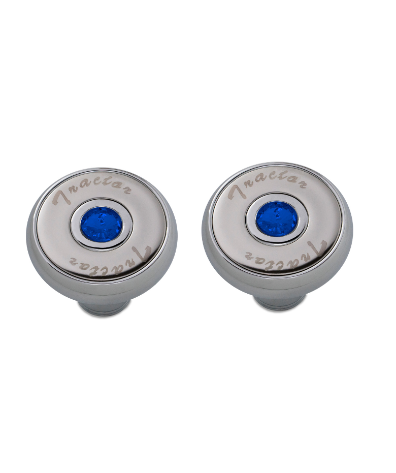 Chrome Screw-On Air Valve Knob w/ Blue Jewel – Tractor Trailer