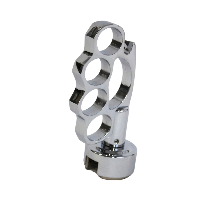 Brass Knuckle Chrome Gearshift Knob – 13/15/18 Speed