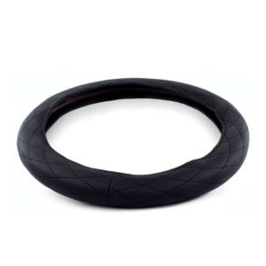 18″ Diamond Cushion Black Steering Wheel Cover